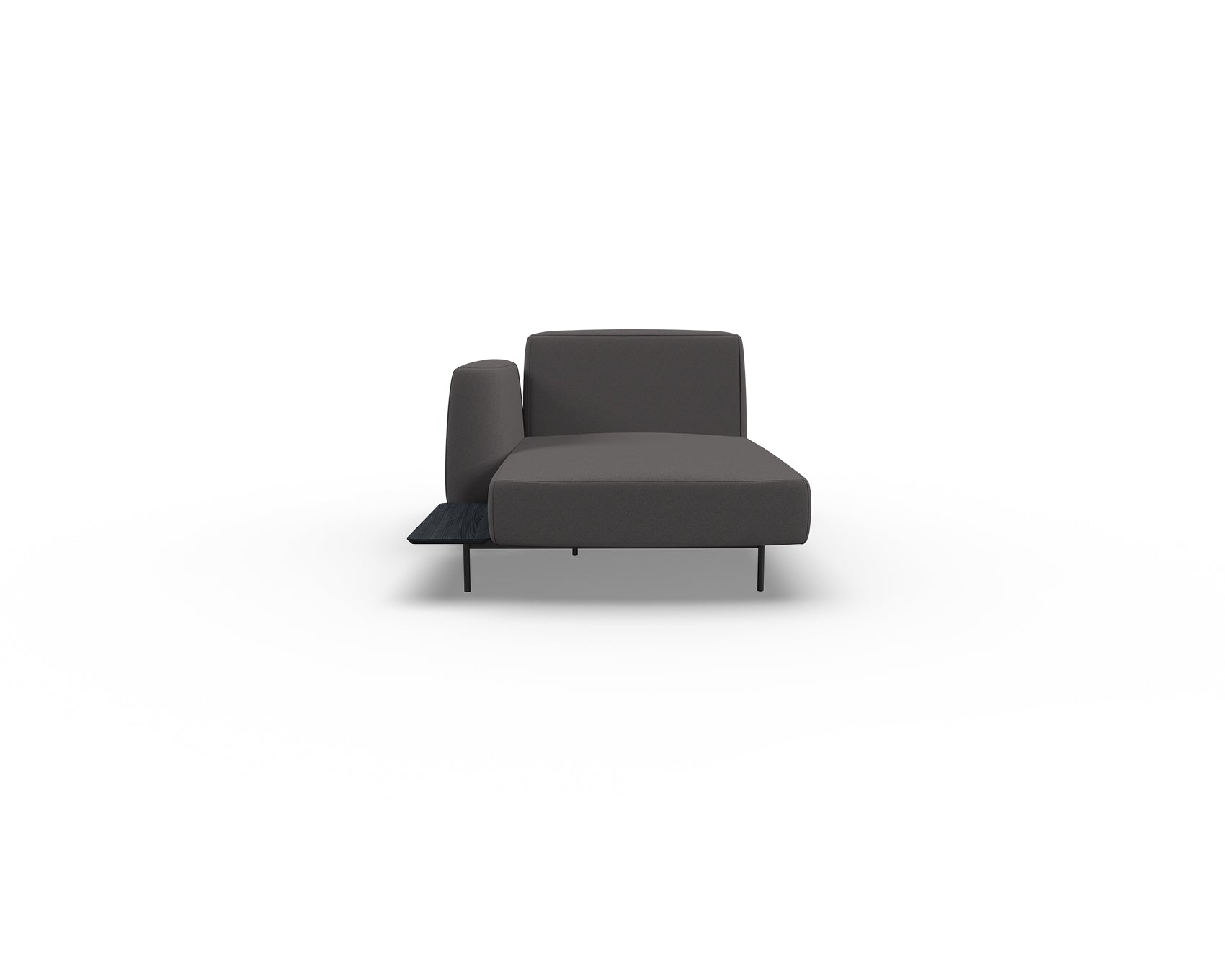 Noon Sofa Left Chaise with Shelf